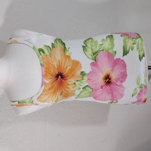 Tommy Bahama Floral 100% Silk Tank Top
